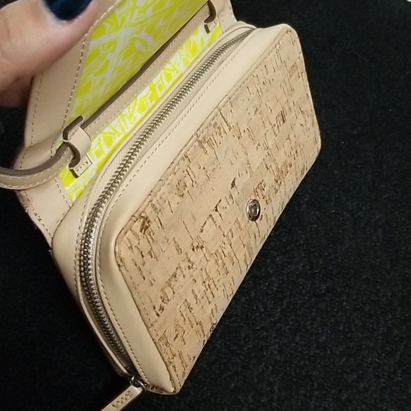 Stella & Dot Cork Crossbody Bag Geometric Design - Picture 6 of 13